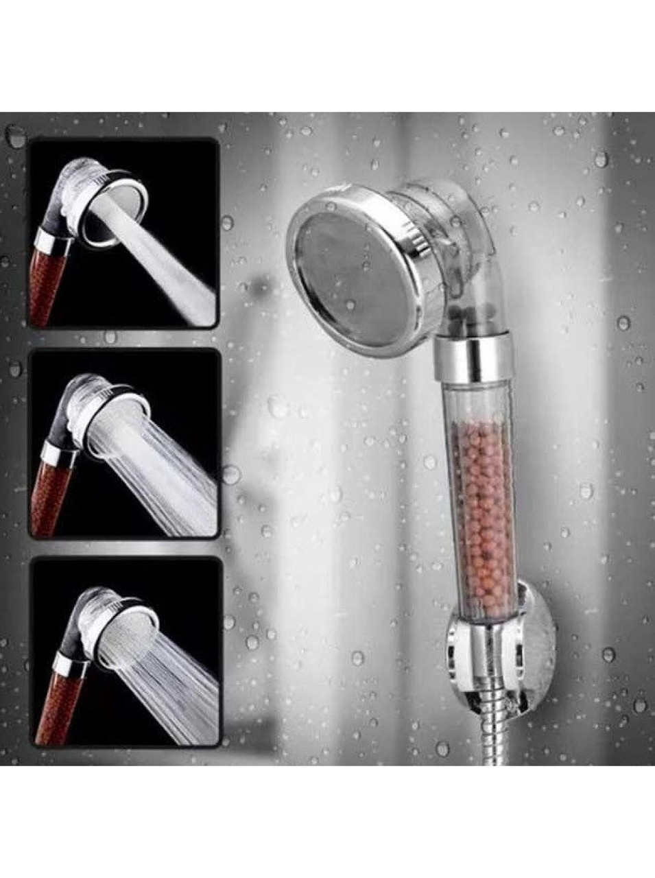 Лійка - насадка для душу SUNROZ Spa Heathy з турмаліном для пом'якшення та очищення води від хлору та домішок - мініатюра 9