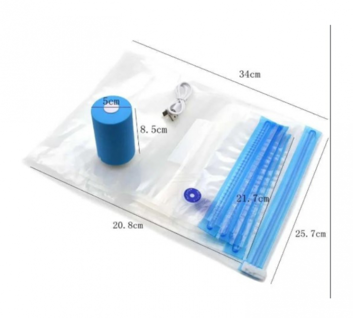 Вакуумний пакувальник для їжі Vacuum Sealer Always Fresh Побутовий міні вакууматор - мініатюра 2