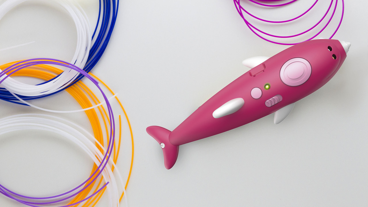 3D Ручка з трафаретами Дельфін Набір для дитячої творчості 3dPen Dolphin 9003 - мініатюра 4