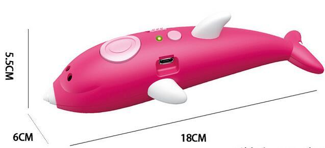 3D Ручка з трафаретами Дельфін Набір для дитячої творчості 3dPen Dolphin 9003 - мініатюра 5