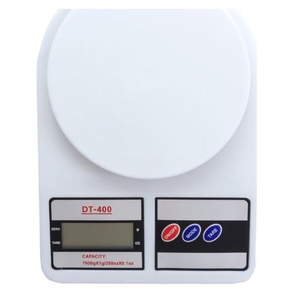 Кухонні електронні ваги з дисплеєм DT400, до 7 кг ∙ Білі - мініатюра 2
