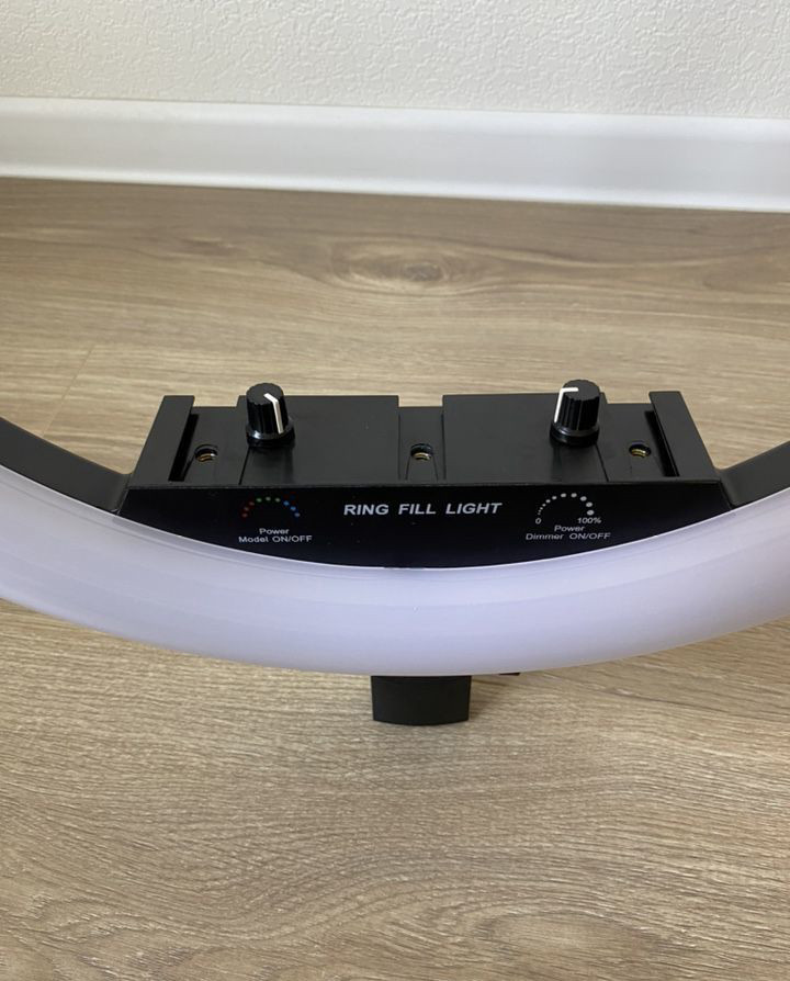 Світлодіодна кільцева лампа для селфі 45 см / Світлодіодна лампа RGB з пультом + сумка (MJ18) - мініатюра 5