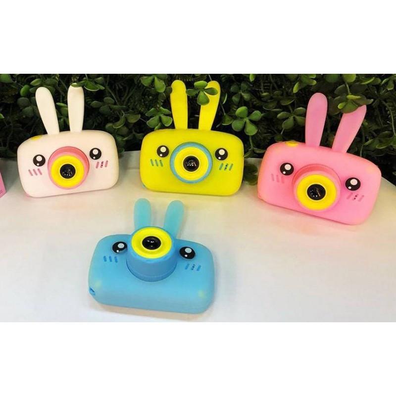 Дитячий фотоапарат Зайчик Baby Photo Camera Rabbit ∙ Дитяча фото відео камера ∙ Таймер ∙ Вбудовані режими з масками та стікерами - мініатюра 5