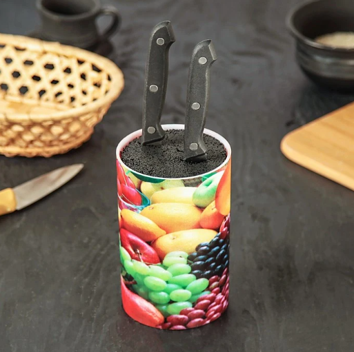 Універсальна підставка - колода для ножів з наповнювачем, 14 см - мініатюра 2