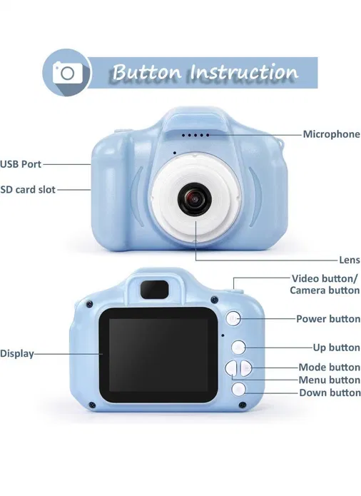 Дитячий фотоапарат "X200 children camera" PR3 - мініатюра 10
