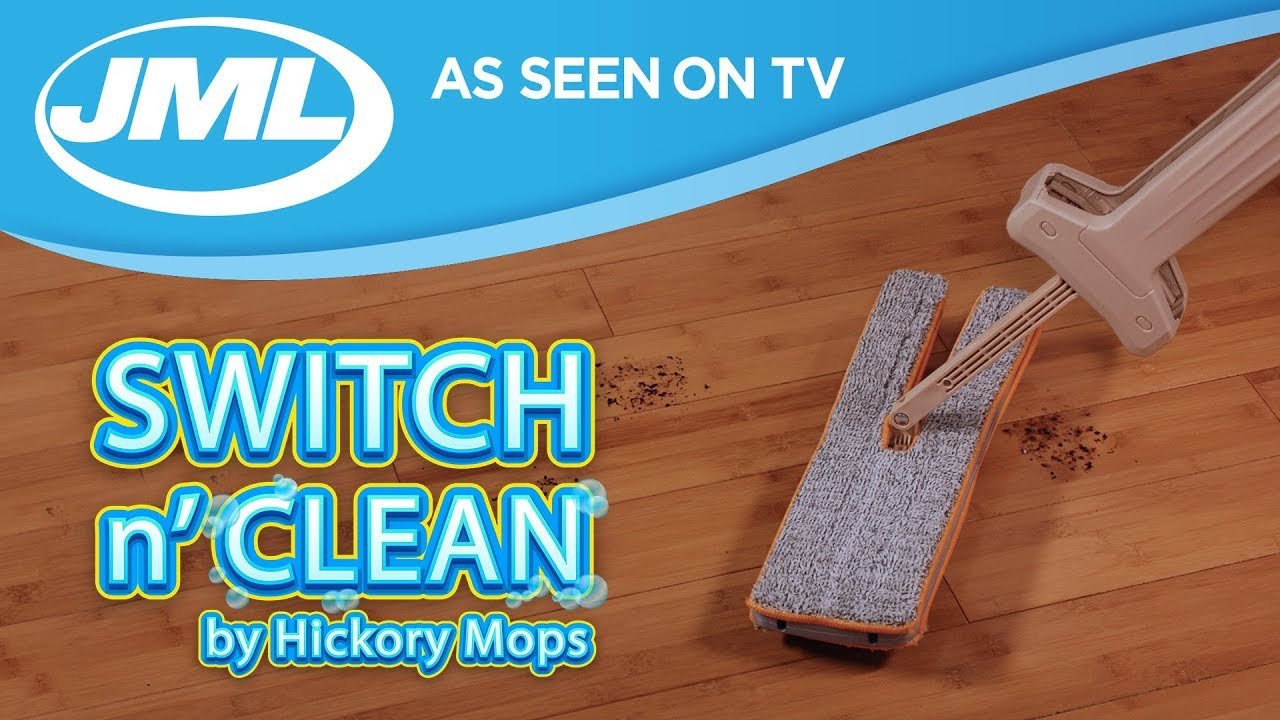 Швабра з віджимом Switch N Clean ∙ Двустороння швабра, що самовіджимається, 2 насадки мікрофібра на липучках - мініатюра 3