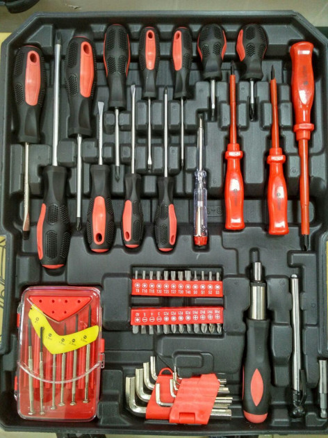 Універсальний автомобільний набір інструментів Kraft Royal 408 предметів у валізі | Кейс із інструментами - мініатюра 3