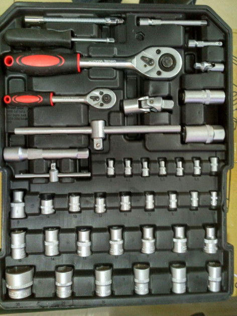 Універсальний автомобільний набір інструментів Kraft Royal 408 предметів у валізі | Кейс із інструментами - мініатюра 4