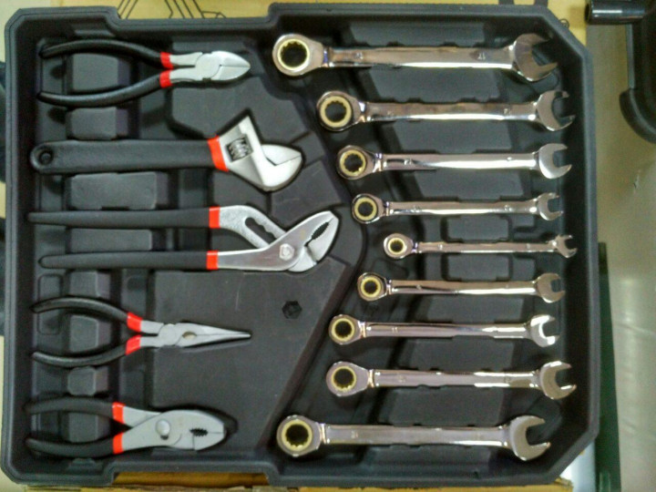 Універсальний автомобільний набір інструментів Kraft Royal 408 предметів у валізі | Кейс із інструментами - мініатюра 6