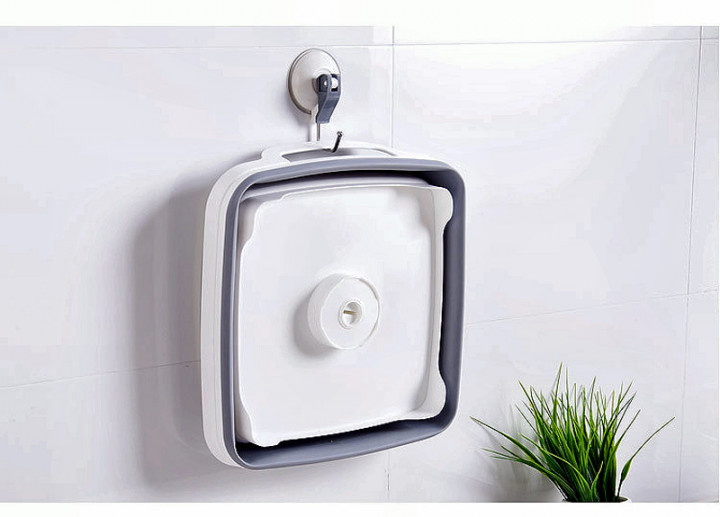 Складна раковина зі зливом Folding Cup Переносне мийка - кошик з ручками та пробкою - мініатюра 7