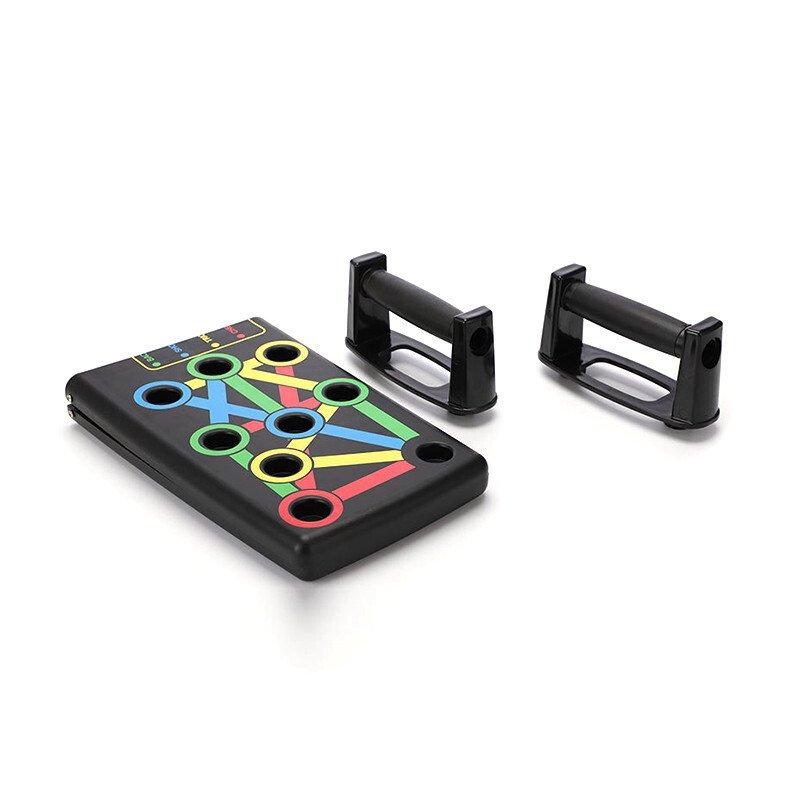 Дошка для віджимань Push Up Board ∙ Домашній тренажер - платформа з ручками для упору - мініатюра 2