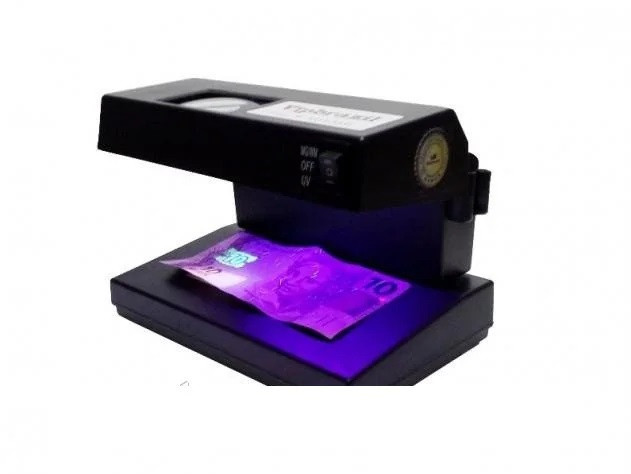 Ультрафіолетовий автоматичний детектор валют 118AB машинка з УФ-лампою для перевірки грошей купюр від мережі - мініатюра 2