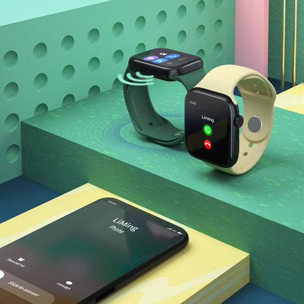 Розумний годинник S6 Bluetooth Call Смарт трекер фітнес-браслет ∙ Лічильник кроків, вимірювання пульсу, тиску, температури тіла ∙ Виклик по Bluetooth ∙ Відтворення музики - мініатюра 4