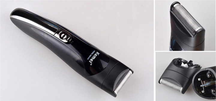 Машинка для стрижки Kemei KM-600 Універсальний набір з триммером і насадками для носа, брів, вух - мініатюра 4