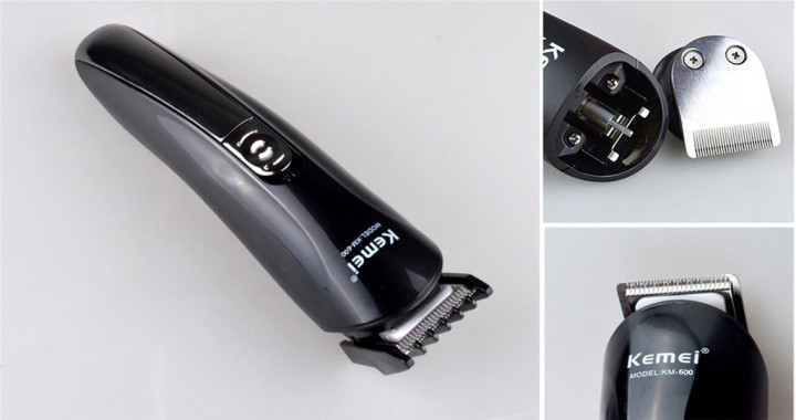 Машинка для стрижки Kemei KM-600 Універсальний набір з триммером і насадками для носа, брів, вух - мініатюра 5