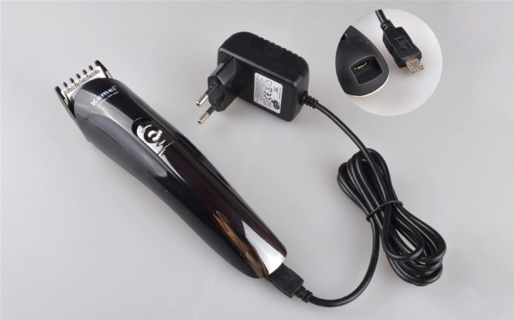 Машинка для стрижки Kemei KM-600 Універсальний набір з триммером і насадками для носа, брів, вух - мініатюра 6