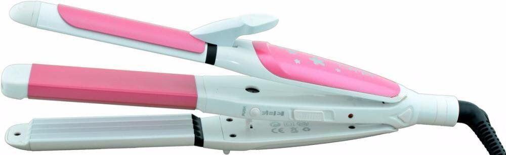 Праска для волосся Gemei GM-1960 Плойка 2 в 1 Випрямляч та Гофре