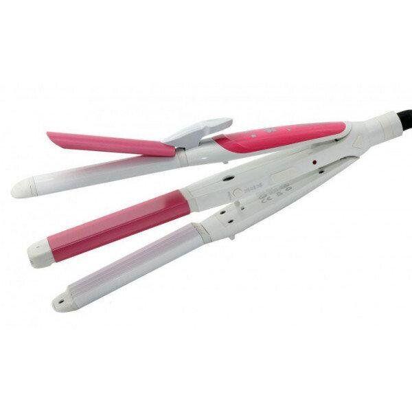 Праска для волосся Gemei GM-1960 Плойка 2 в 1 Випрямляч та Гофре - мініатюра 2