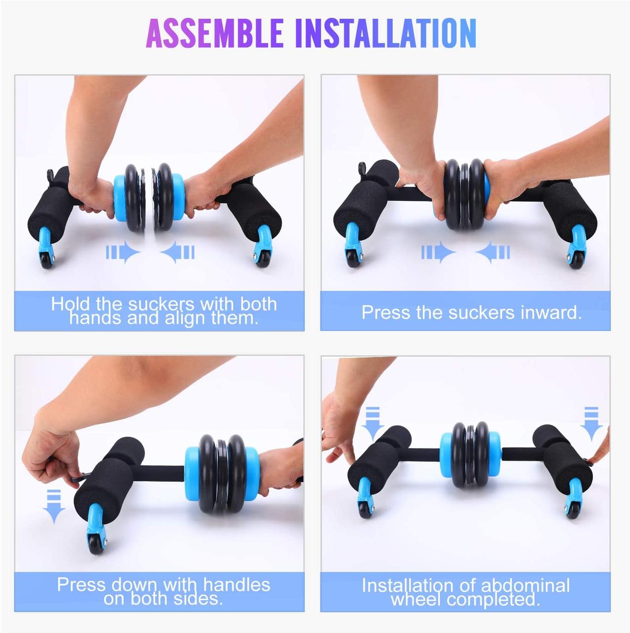 Універсальний тренажер Multifunction Abdominal Wheel Домашній тренажер для всього тіла - мініатюра 2