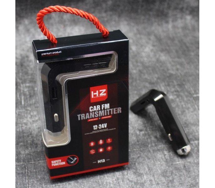 Автомобільний FM модулятор трансмітер H13BT Bluetooth microSD AUX USB - мініатюра 4