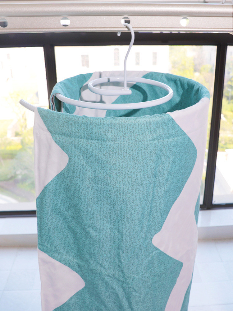 Багатофункціональна спіральна вішалка - сушарка для вертикальної сушки білизни та ковдр - мініатюра 2