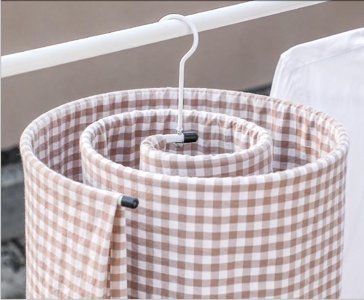 Багатофункціональна спіральна вішалка - сушарка для вертикальної сушки білизни та ковдр - мініатюра 7