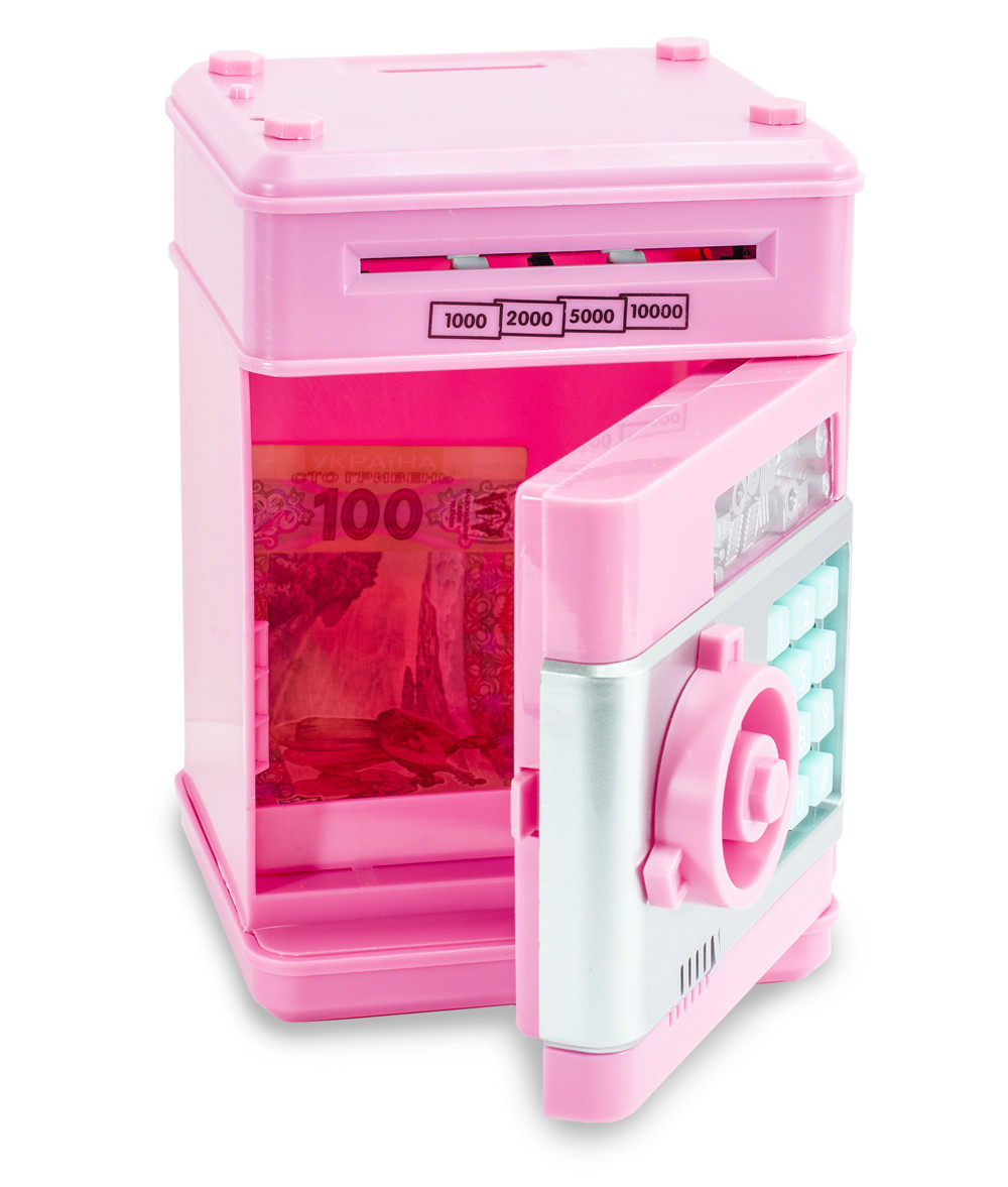 Дитячий сейф - скарбничка Number Bank з кодовим замком та купюроприймачем - мініатюра 9