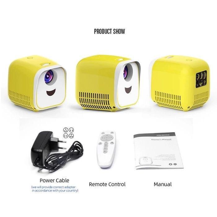 Дитячий міні LED проектор L1 Led Projector Портативний домашній мультимедійний проектор - мініатюра 5