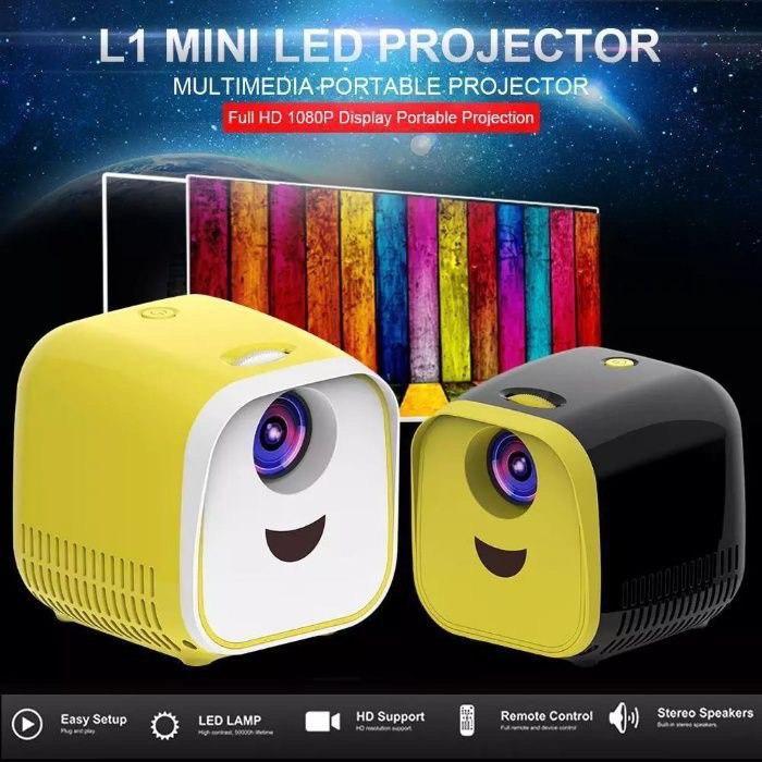Дитячий міні LED проектор L1 Led Projector Портативний домашній мультимедійний проектор - мініатюра 6