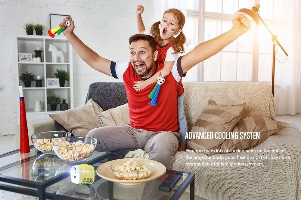 Дитячий міні LED проектор L1 Led Projector Портативний домашній мультимедійний проектор - мініатюра 7