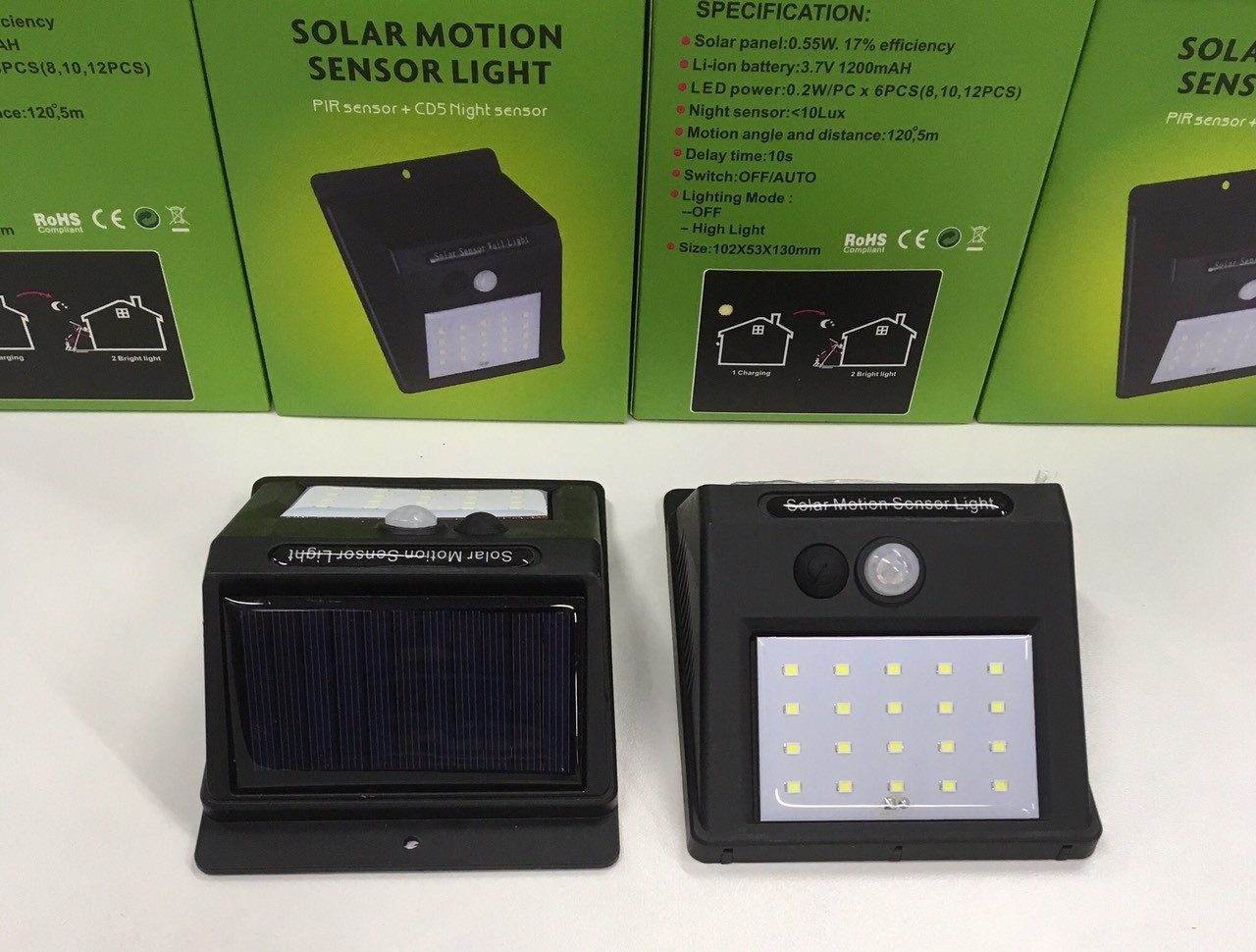 Вуличний світильник 30 LED Solar Motion Sensor Light на сонячній батареї - мініатюра 8