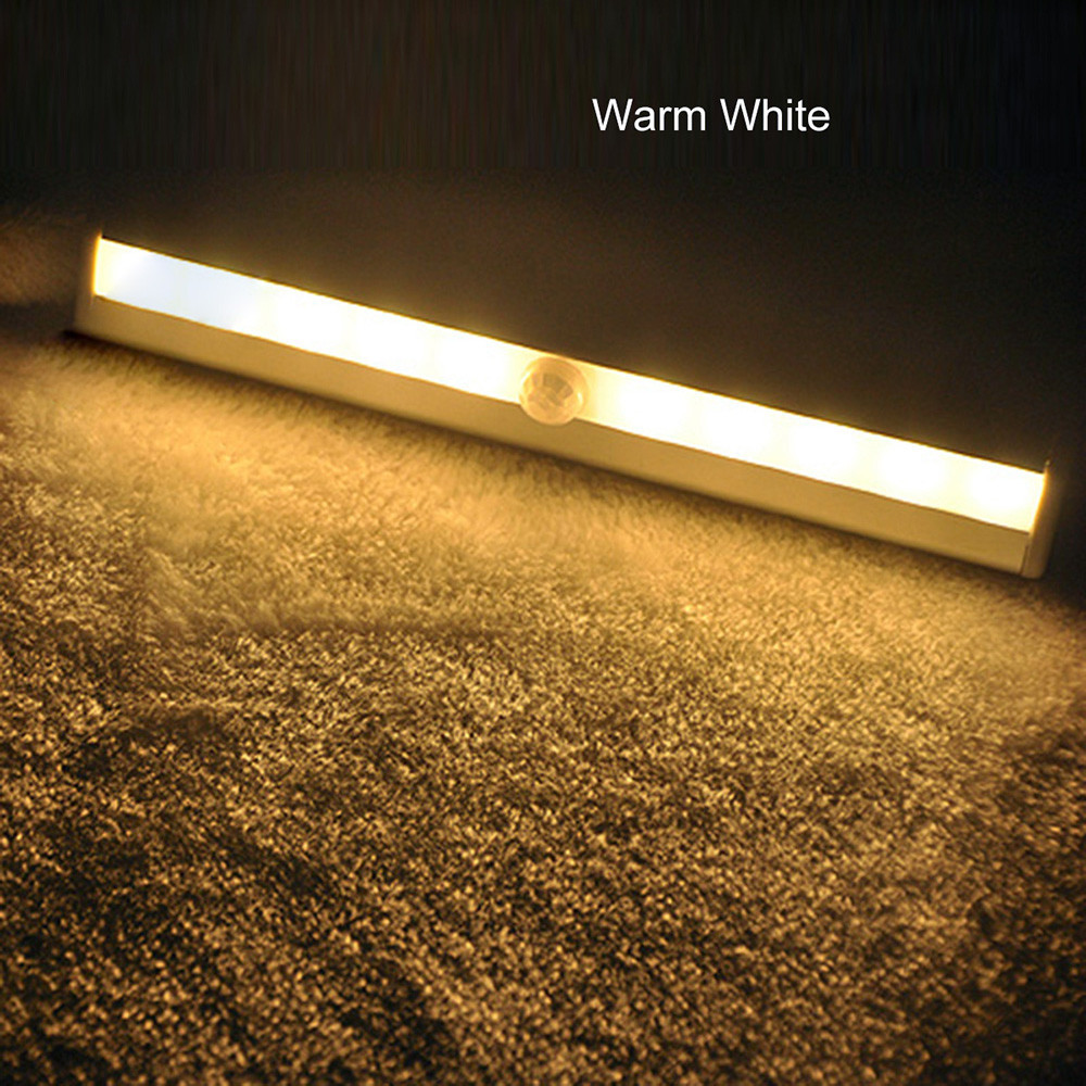 Безпровідний самоклеючий світильник SUNROZ Motion Brite з датчиком руху 10LED на батарейках - мініатюра 2