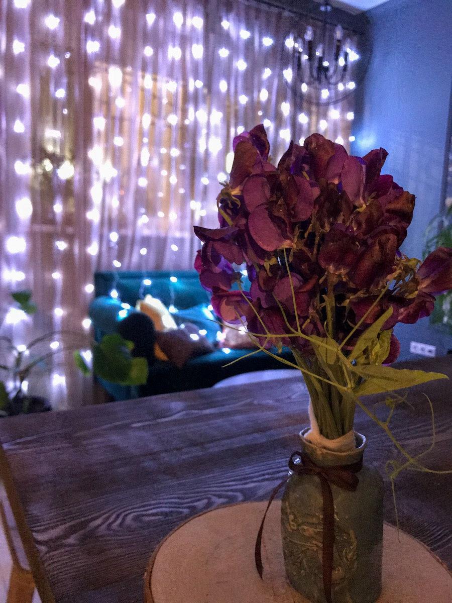 Гірлянда штора на вікно 212 LED 3х2м Холодний білий колір свічення, з конектором - мініатюра 3