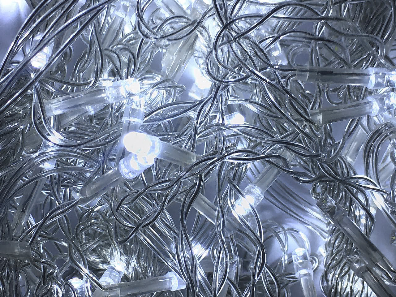 Гірлянда штора на вікно 212 LED 3х2м Холодний білий колір свічення, з конектором - мініатюра 5