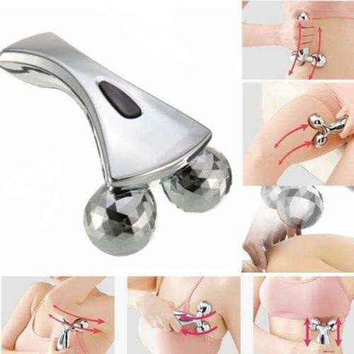 Роликовий масажер 3D MASSAGER для масажу обличчя та тіла - мініатюра 3