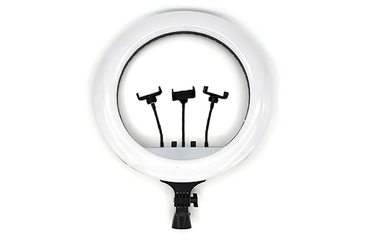 Світлодіодна кільцева лампа для селфі 54 см / Світлодіодна лампа з пультом + сумка (RL-21)