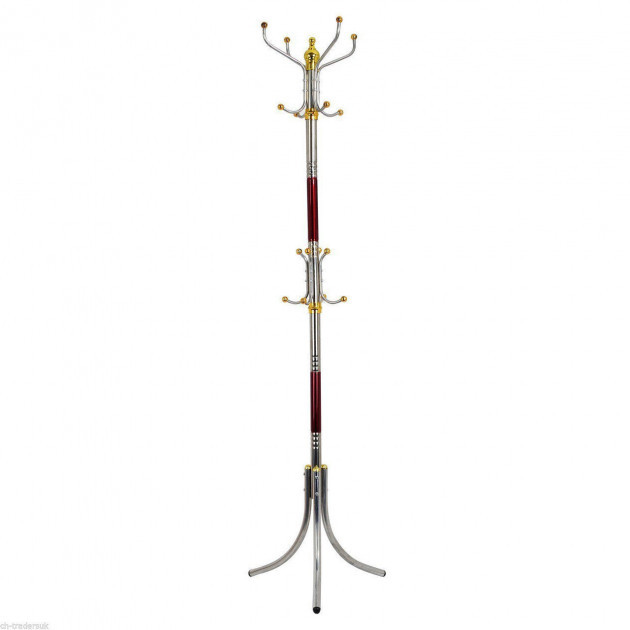 Підлогова вішалка - тринога для верхнього одягу ∙ Стійка в передпокій, 16 гачків - мініатюра 3