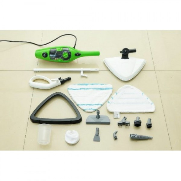 Багатофункціональна парова швабра Steam Mop X10 з насадками ∙ Електрична чистяча швабра для прибирання, 10 насадок - мініатюра 3