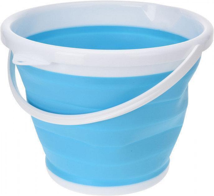 Туристичне складане відро, 5 л Cіліконове відро Сollapsible Bucket - мініатюра 2