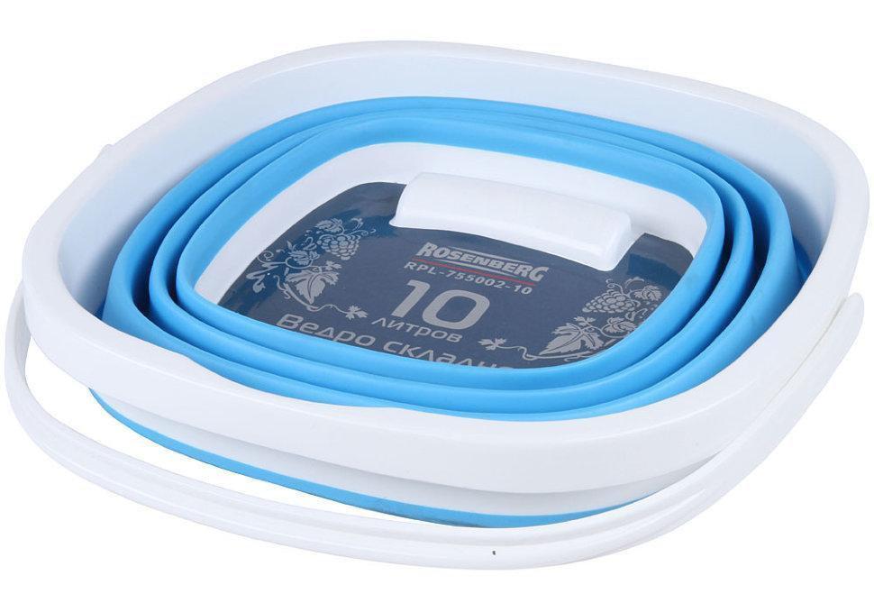 Туристичне складане відро, 10 л Collapsible Bucket Силіконове відро - мініатюра 2