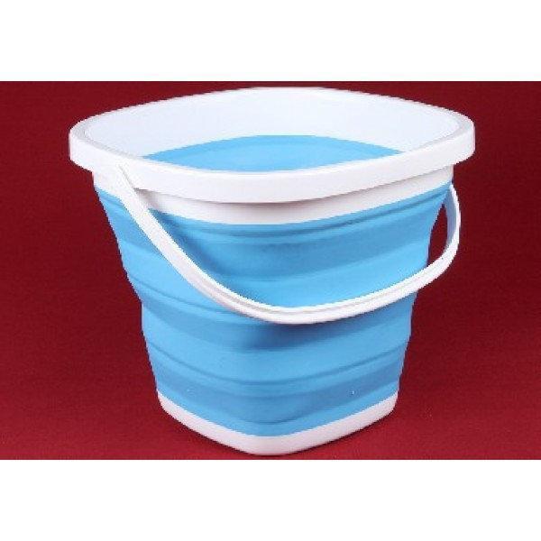Туристичне складане відро, 10 л Collapsible Bucket Силіконове відро - мініатюра 3