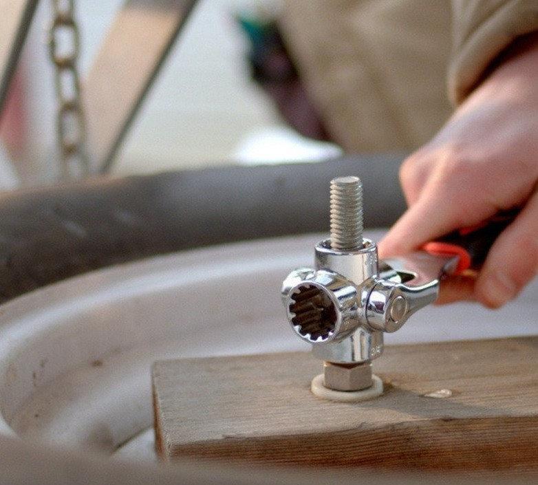 Універсальний гайковий ключ 48 в 1 Tiger Wrench з поворотною головкою - мініатюра 5