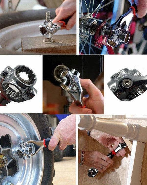 Універсальний гайковий ключ 48 в 1 Tiger Wrench з поворотною головкою - мініатюра 7