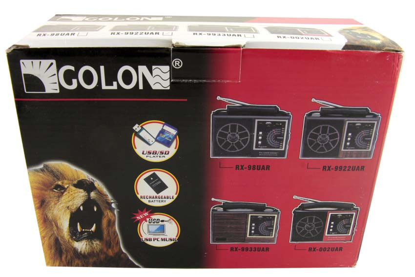 Радіоприймач Golon RX-9922 USB+SD - мініатюра 4