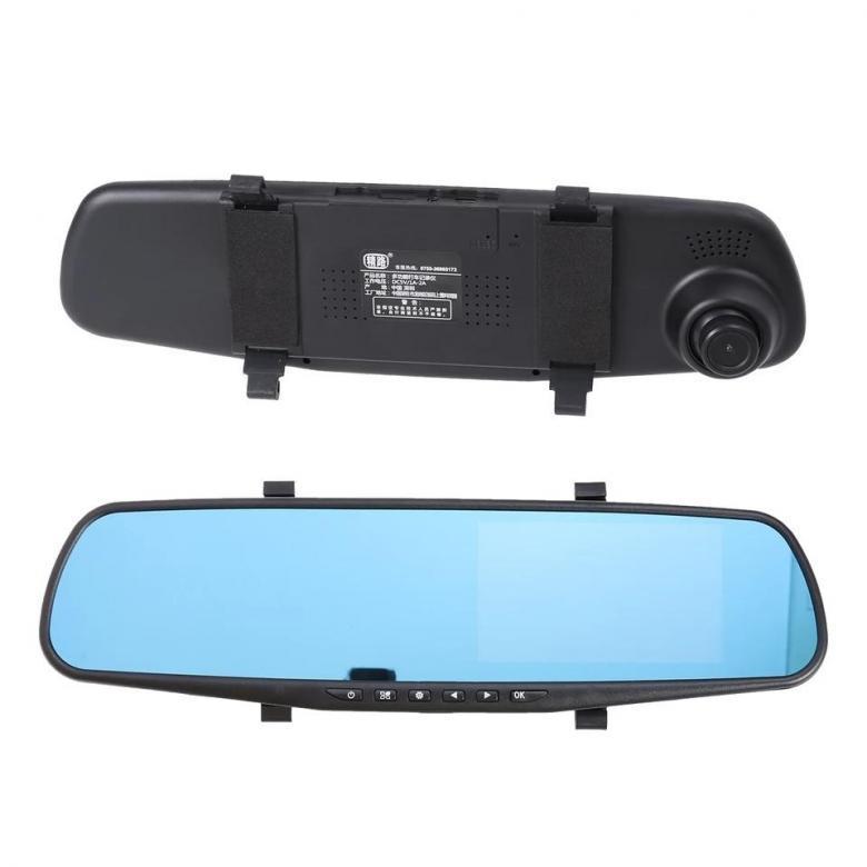 Відеореєстратор - дзеркало з камерою заднього виду DVR Full HD 1433 (4,3") 2 камери - мініатюра 3