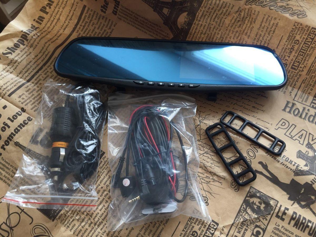 Відеореєстратор - дзеркало з камерою заднього виду DVR Full HD 1433 (4,3") 2 камери - мініатюра 5