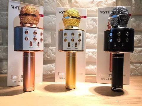 Бездротовий караоке мікрофон WS858-1 ∙ Колонка-мікрофон ∙ Вluetooth ∙ USB ∙ microSD - мініатюра 5