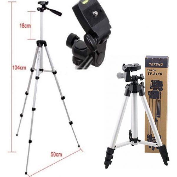 Штатив для камери Tripod TF-3110 Трипод - стійка телескопічна з тримачем смартфона - мініатюра 4