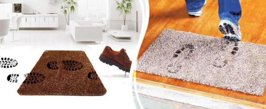 Килимок для взуття Clean Step Mat Супервбираючий придверний килимок для підлоги, 70*45см - мініатюра 5