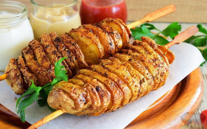 Машинка для спіральної нарізки картоплі Spiral Potato Slicer ∙ Картоплерізка ∙ Овочерізка ∙ Мультирізка спіраллю - мініатюра 3